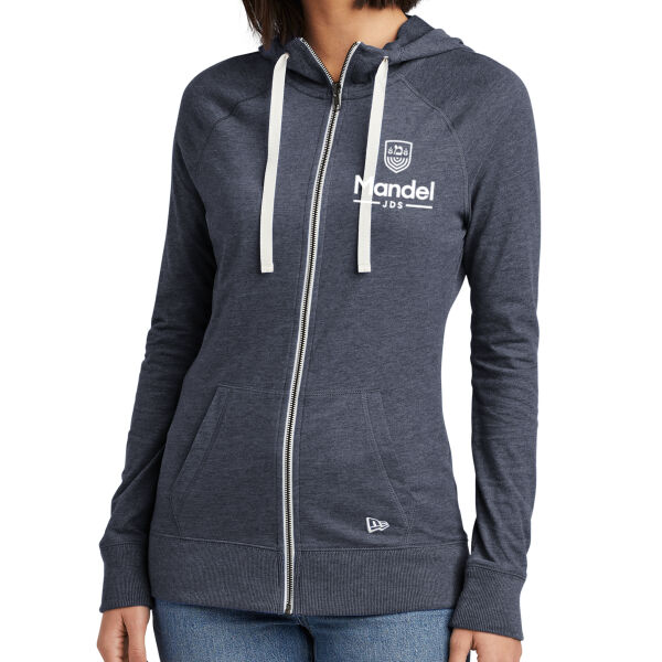 New Era - Ladies Sueded Cotton Full Zip Hoodie - Printed Logo Thumbnail