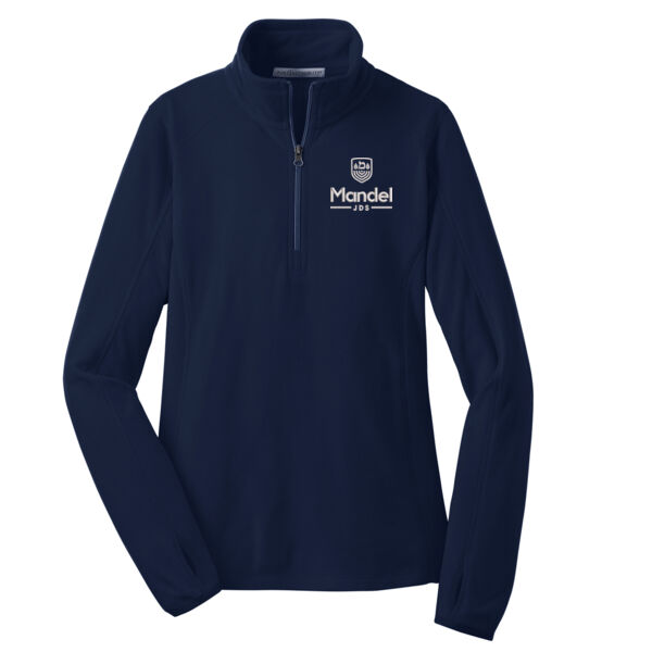 Port Authority ® - Ladies Microfleece 1/2-Zip Pullover - Embroidered Logo Thumbnail