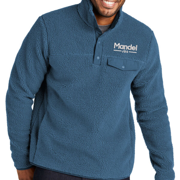 Port Authority® Camp Fleece Snap Pullover - Embroidered Logo Thumbnail