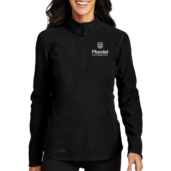 Eddie Bauer Womens 1/2 Zip Microfleece Jacket - Embroidered Logo Thumbnail