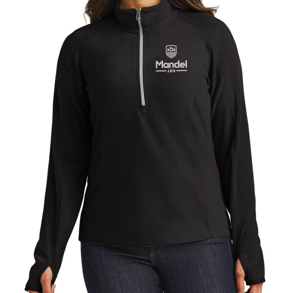 Port Authority Womens Microfleece 1/2 Zip Pullover - Embroidered Logo Thumbnail