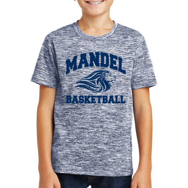 Sport Tek Youth PosiCharge Electric Heather Tee - Printed Logo Thumbnail