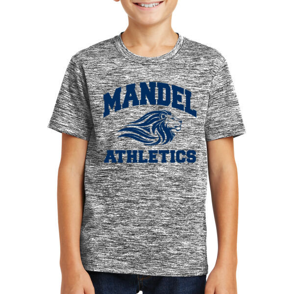 Sport Tek Youth PosiCharge Electric Heather Tee - Printed Logo Thumbnail