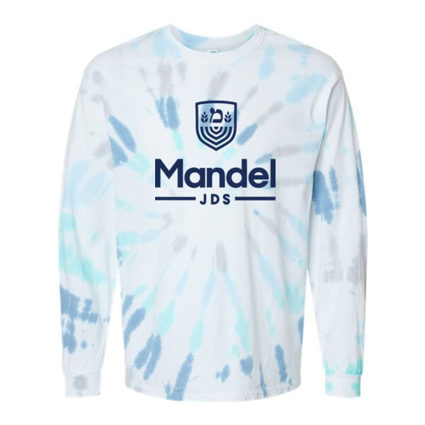 Colortone Unisex Tie-Dyed Long Sleeve T-Shirt - Printed Logo Thumbnail
