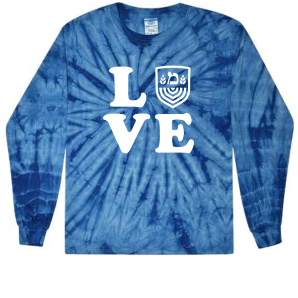 Colortone Youth Tie-Dyed Long Sleeve T-Shirt - Printed Logo Thumbnail
