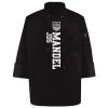 Ten Pearl Button Black Chef Coat Thumbnail