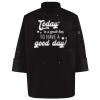 Ten Pearl Button Black Chef Coat Thumbnail