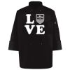 Ten Pearl Button Black Chef Coat Thumbnail